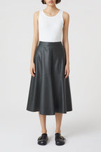 Jupe Leather - Army Green - Femme