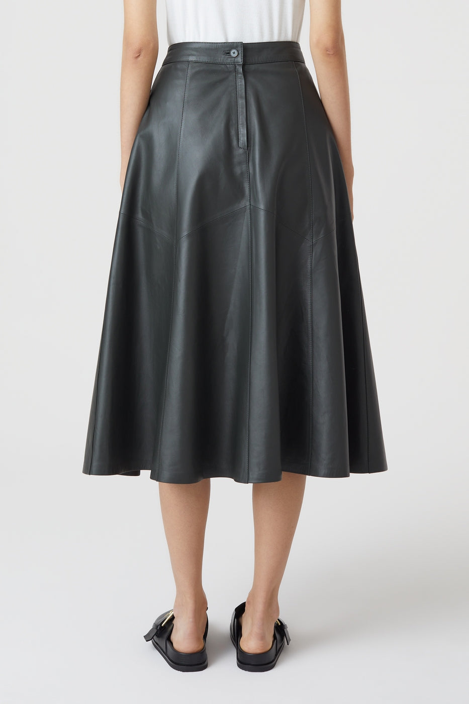 Jupe Leather - Army Green - Femme