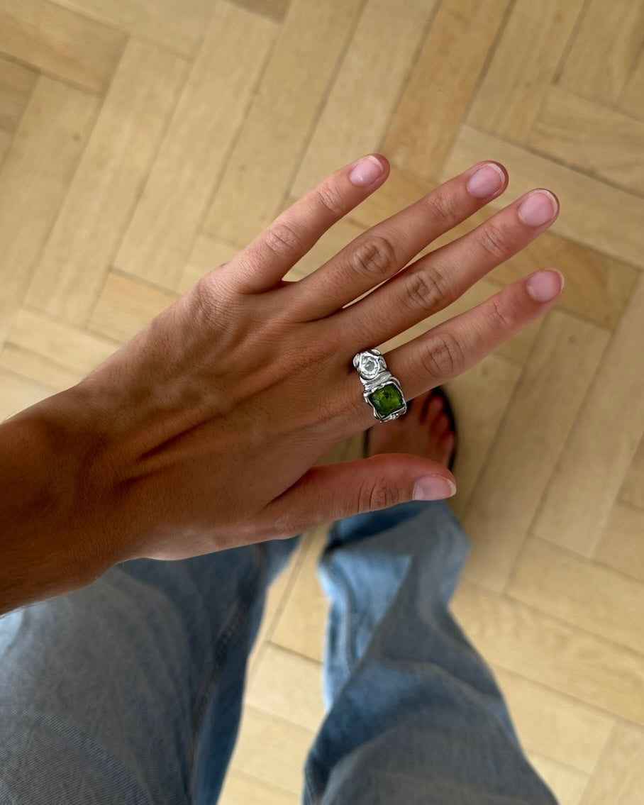 Bague Efímero Plateado