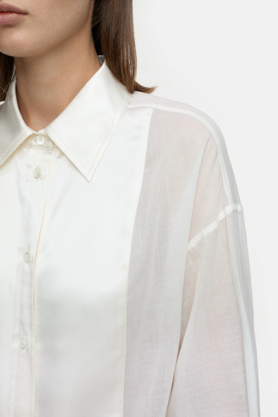 Chemise De Smoking - Ivory - Femme