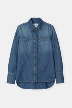 Chemise Utilitaire Ajustée - Mid Blue - Femme