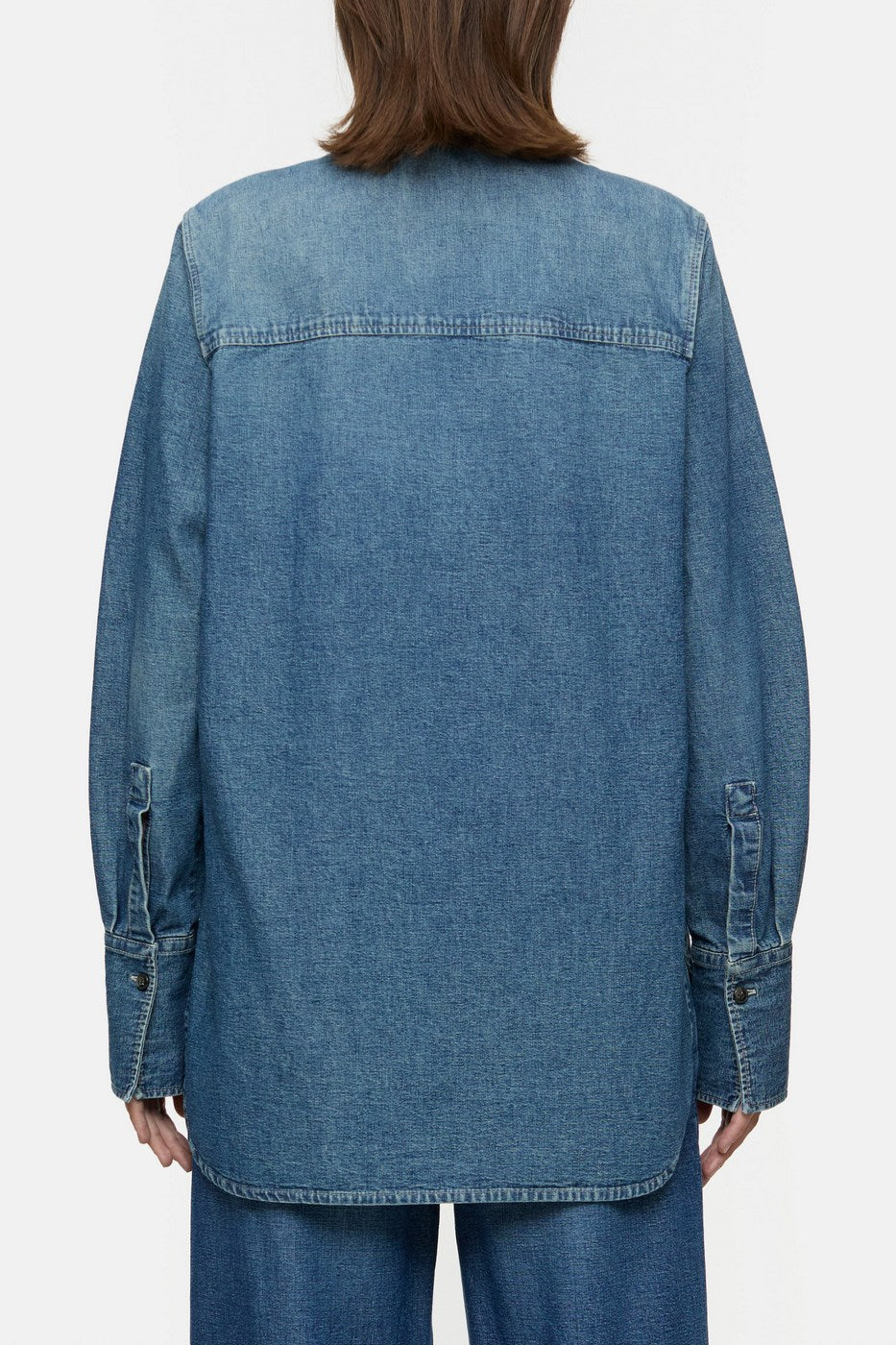 Chemise Utilitaire Ajustée - Mid Blue - Femme