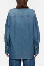 Chemise Utilitaire Ajustée - Mid Blue - Femme