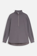 Closed - Chemise Half Zip - Dark Nickel - Femme