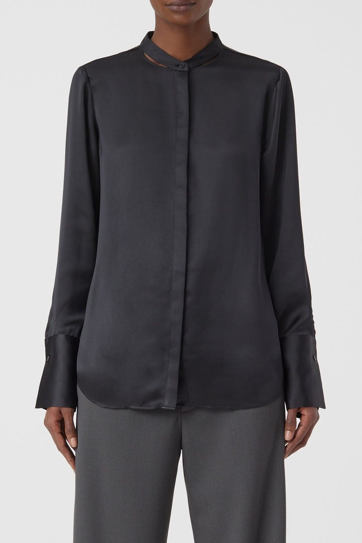 Chemise À Découpes - Black - Femme