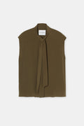 Haut Sans Manche À Nœud Papillon - Ver Green - Femme