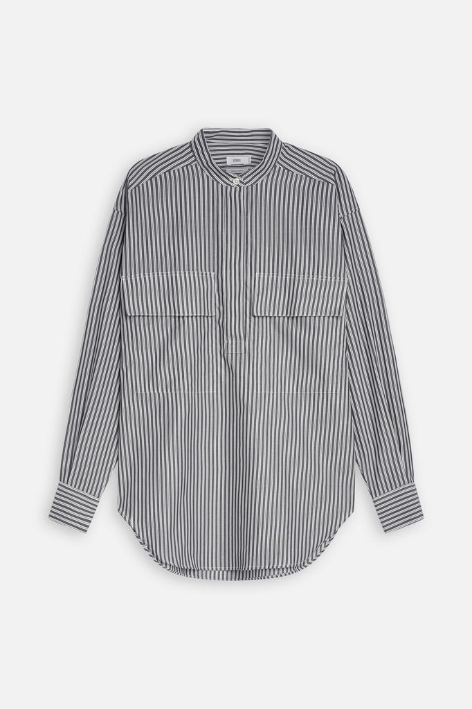 Closed - Chemisier Regular En Coton Biologique - Gris - Femme