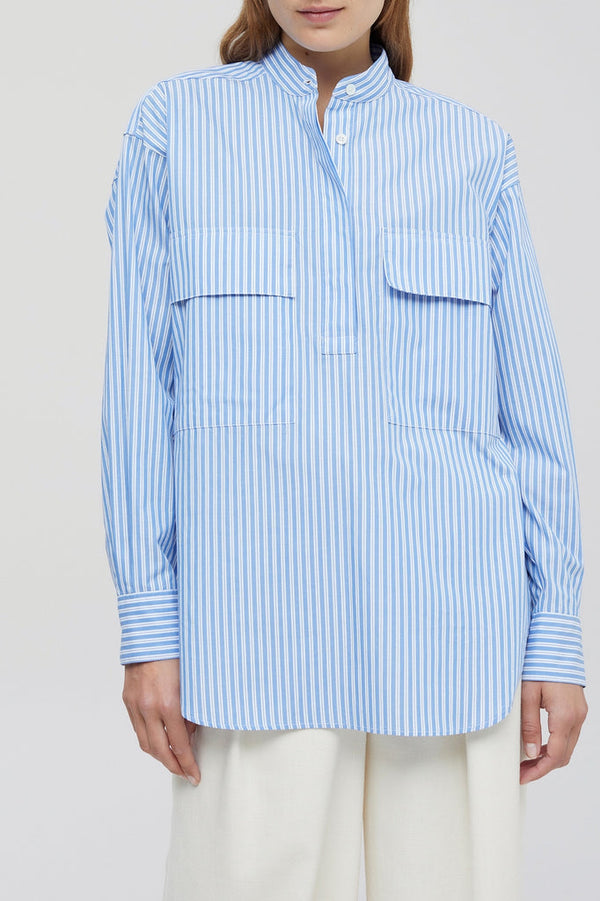 Closed - Chemise Half Placket - Placid Blue - Femme