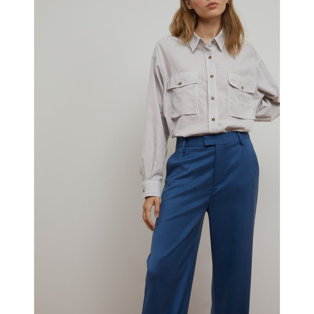 Closed - Blouse Long Chestpocket - Antique Wood - Femme