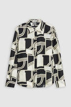 Chemise À Coupe Droite - Black - Femme