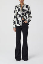 Chemise À Coupe Droite - Black - Femme