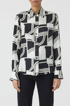 Chemise À Coupe Droite - Black - Femme