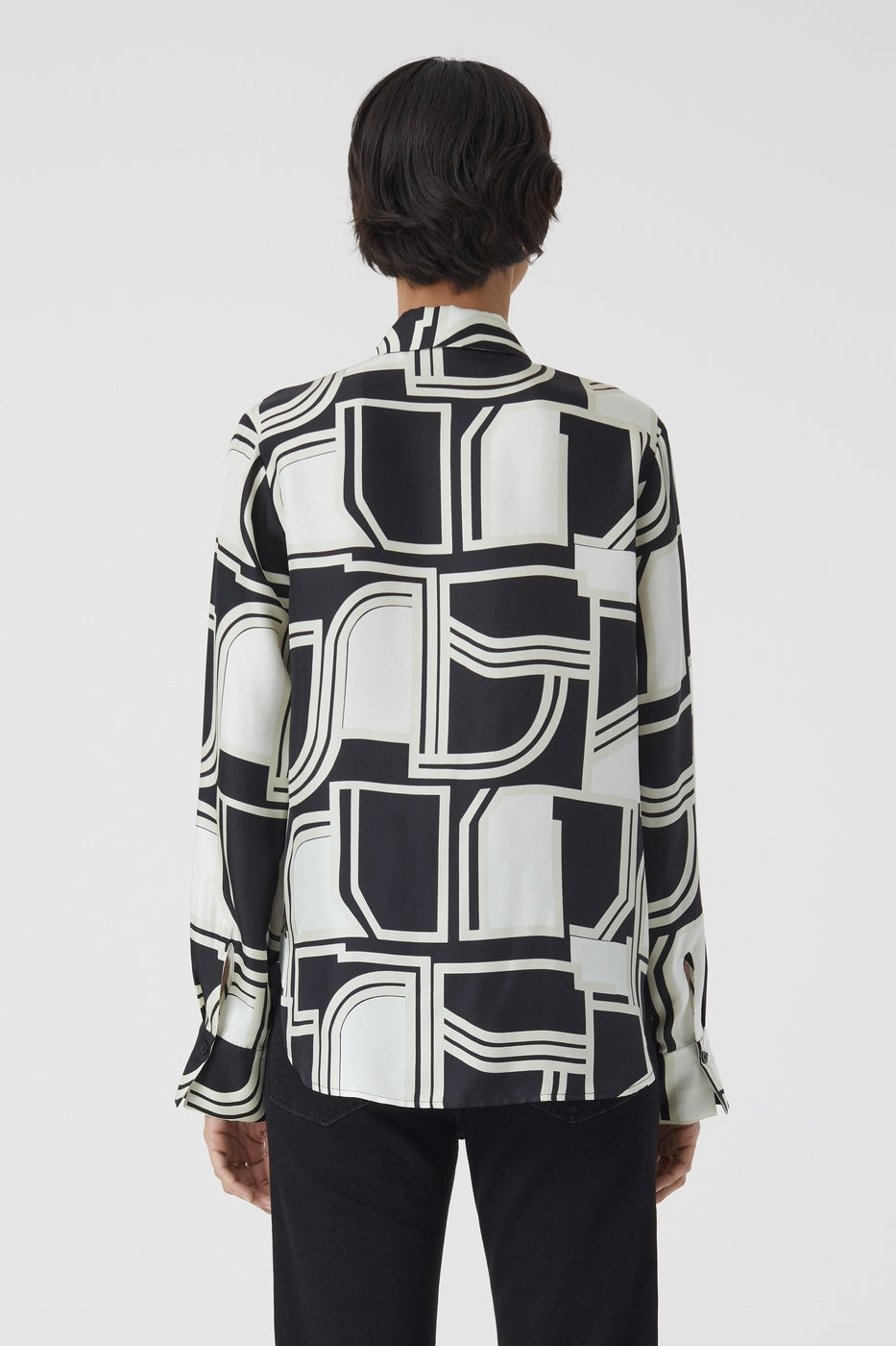Chemise À Coupe Droite - Black - Femme