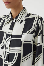 Chemise À Coupe Droite - Black - Femme
