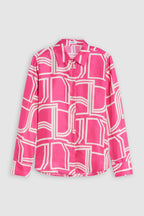 Chemise À Coupe Droite - Fiery Pink - Femme