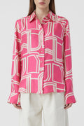 Chemise À Coupe Droite - Fiery Pink - Femme