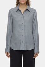 Chemise À Coupe Droite - Dark Grey Melange - Femme