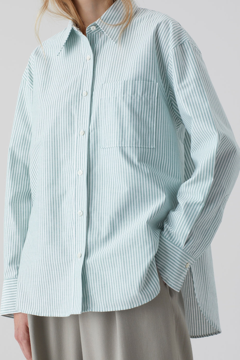 Chemise Surdimensionnée - Green Patina - Femme