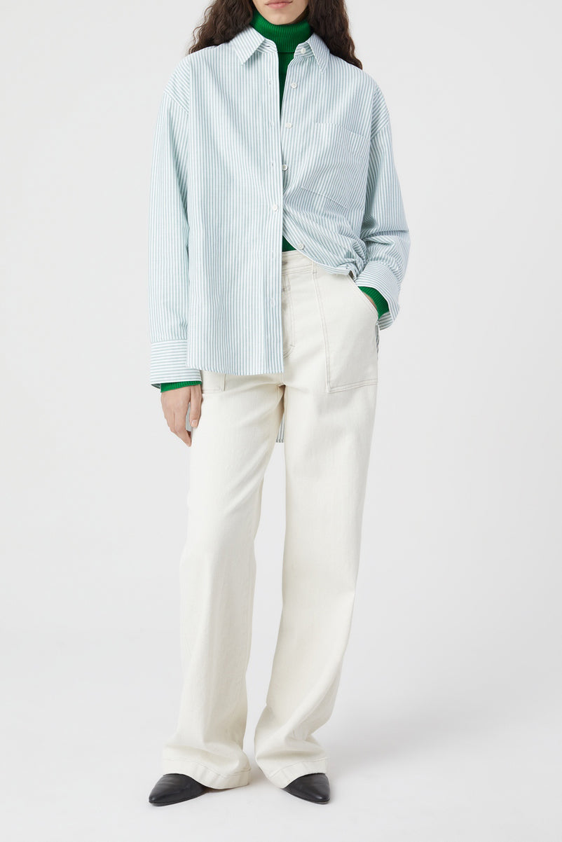 Chemise Surdimensionnée - Green Patina - Femme