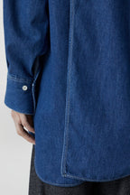 Chemise Dos Ouvert - Dark Blue - Femme