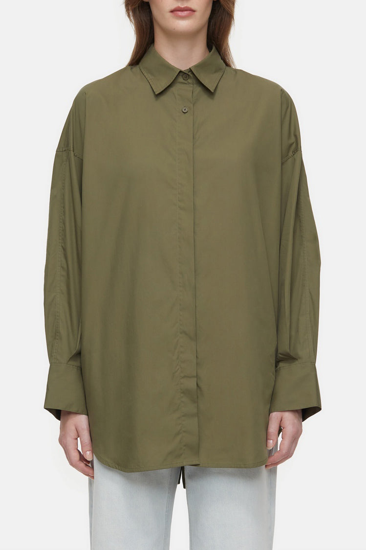 Chemise Dos Ouvert - Industrial Green - Femme