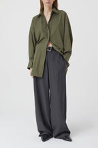 Chemise Dos Ouvert - Industrial Green - Femme