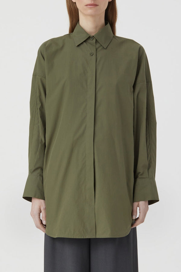 Chemise Dos Ouvert - Industrial Green - Femme
