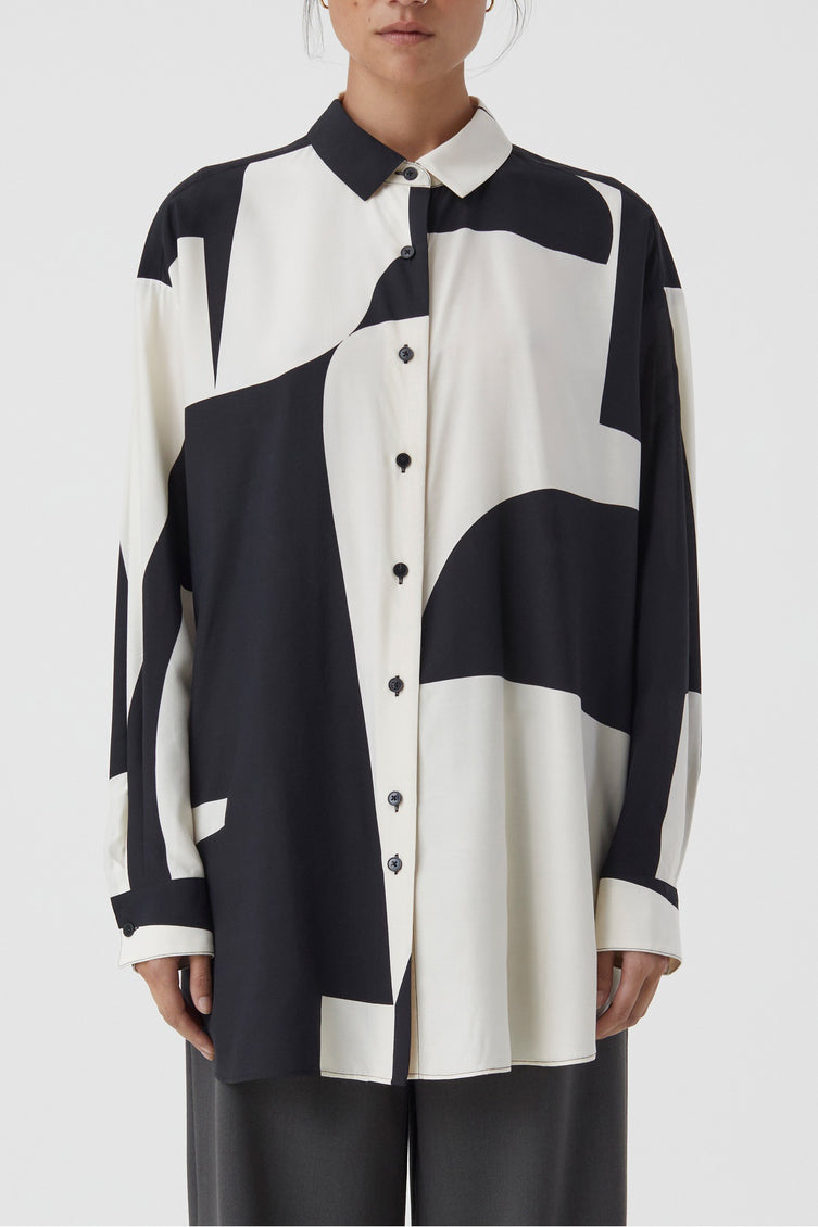 Chemise À Manche Longues - Black - Femme