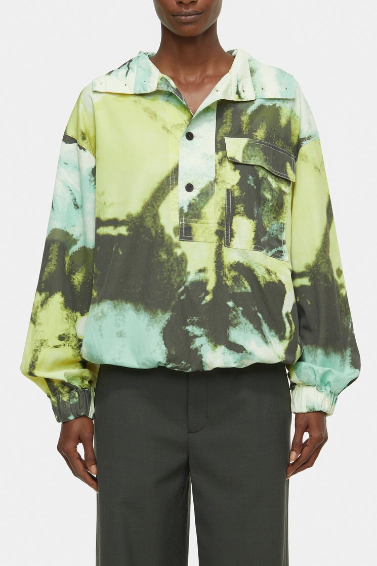 Sweat À Capuche À Demi-Boutons - Primary Yellow - Femme