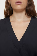 Haut Enveloppé - Black - Femme