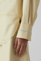 Chemise À Poignets Doubles - Elderflower - Femme