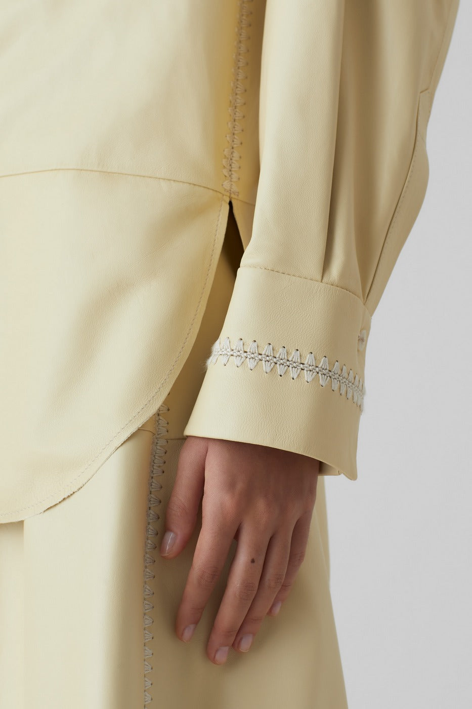 Chemise À Poignets Doubles - Elderflower - Femme