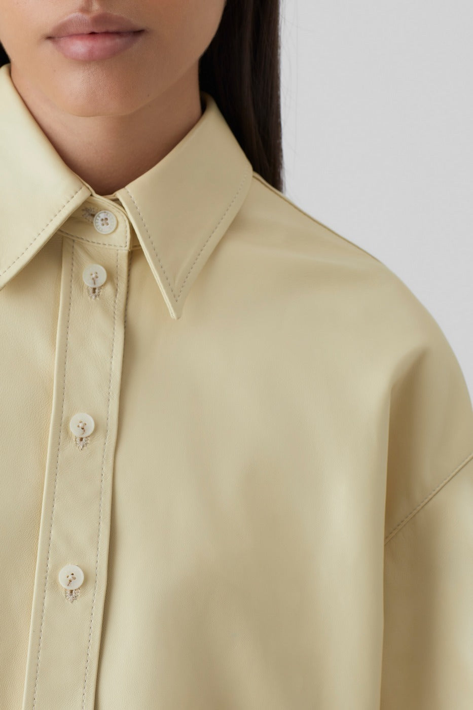 Chemise À Poignets Doubles - Elderflower - Femme