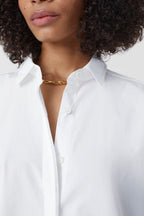 Chemise Avec Détail De Page De Couture - White - Femme