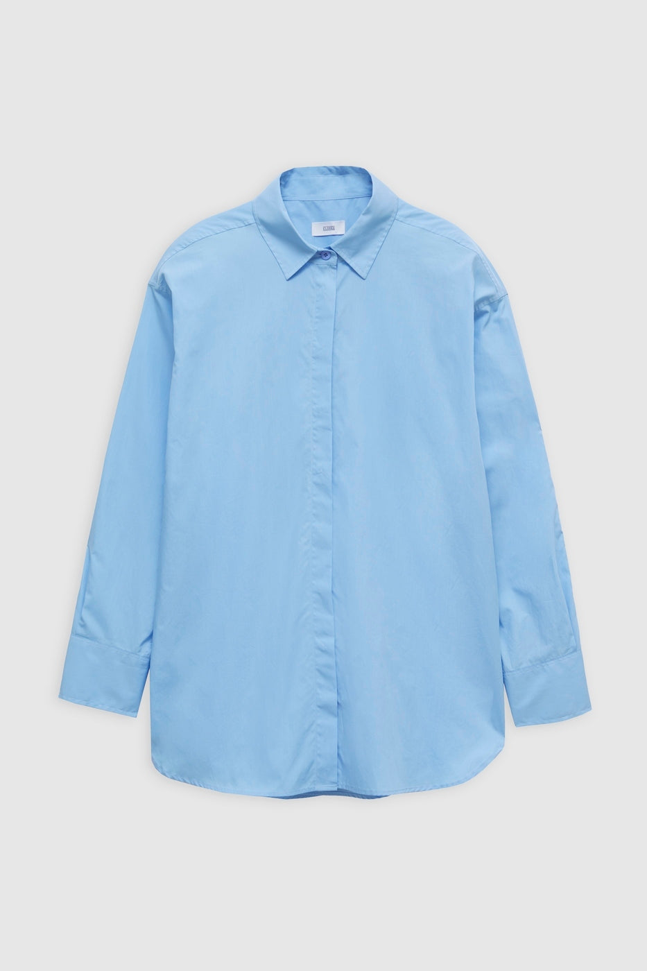 Chemise Avec Détail De Page De Couture - Sky Blue - Femme