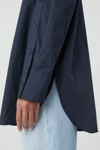 Chemise Avec Détail De Page De Couture - Dark Night - Femme