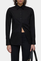 Chemise À La Taille - Black - Femme