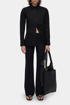 Chemise À La Taille - Black - Femme
