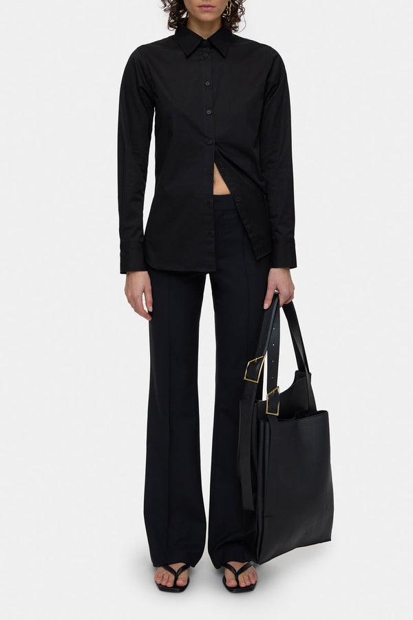 Chemise À La Taille - Black - Femme