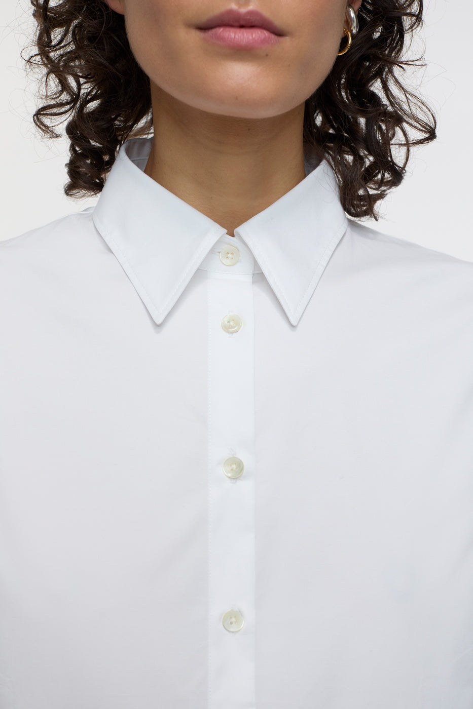 Chemise À La Taille - White - Femme
