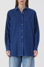 Chemise Basique - Dark Blue - Femme
