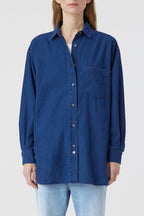 Chemise Basique - Dark Blue - Femme