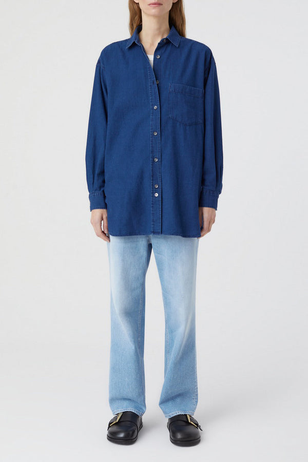 Chemise Basique - Dark Blue - Femme