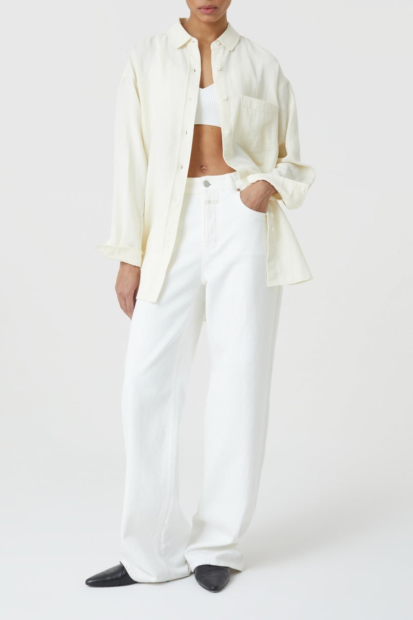 Chemise Basique - Ecru - Femme