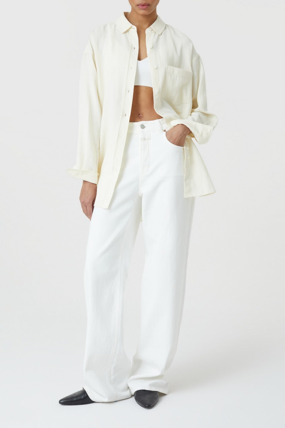 Chemise Basique - Ecru - Femme