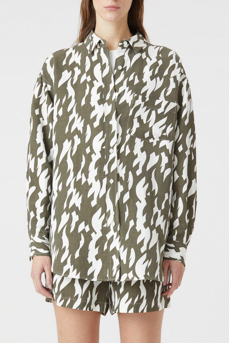 Chemise Basique - Army Green - Femme