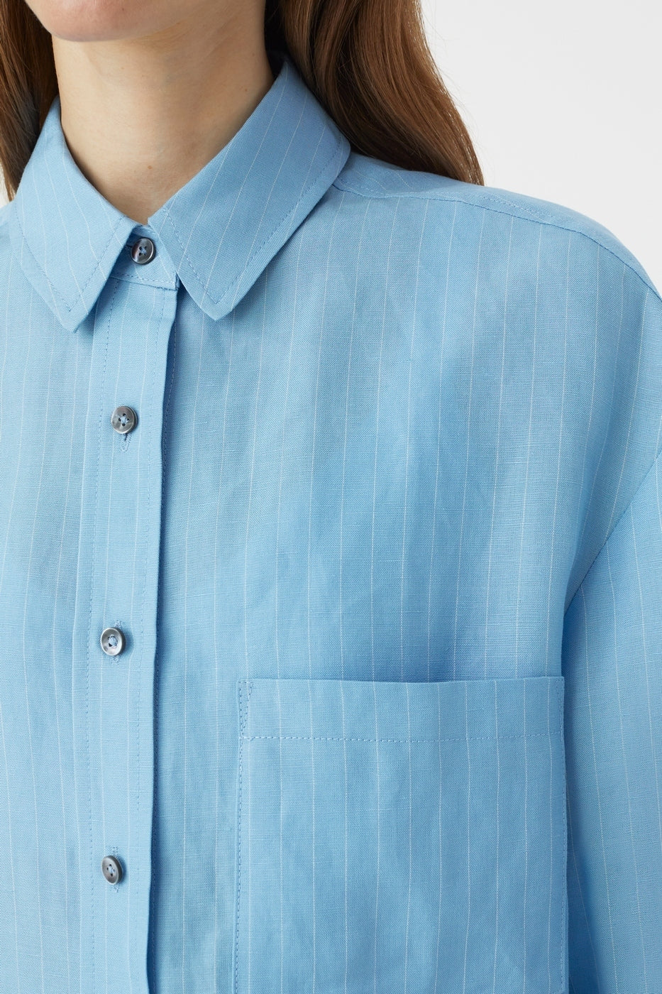 Chemise Basique - Sky Blue - Femme