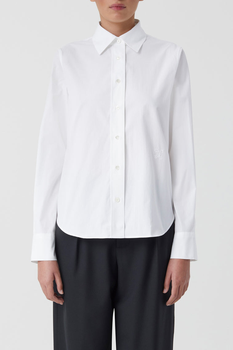 Chemise À Coupe Droite - White - Femme