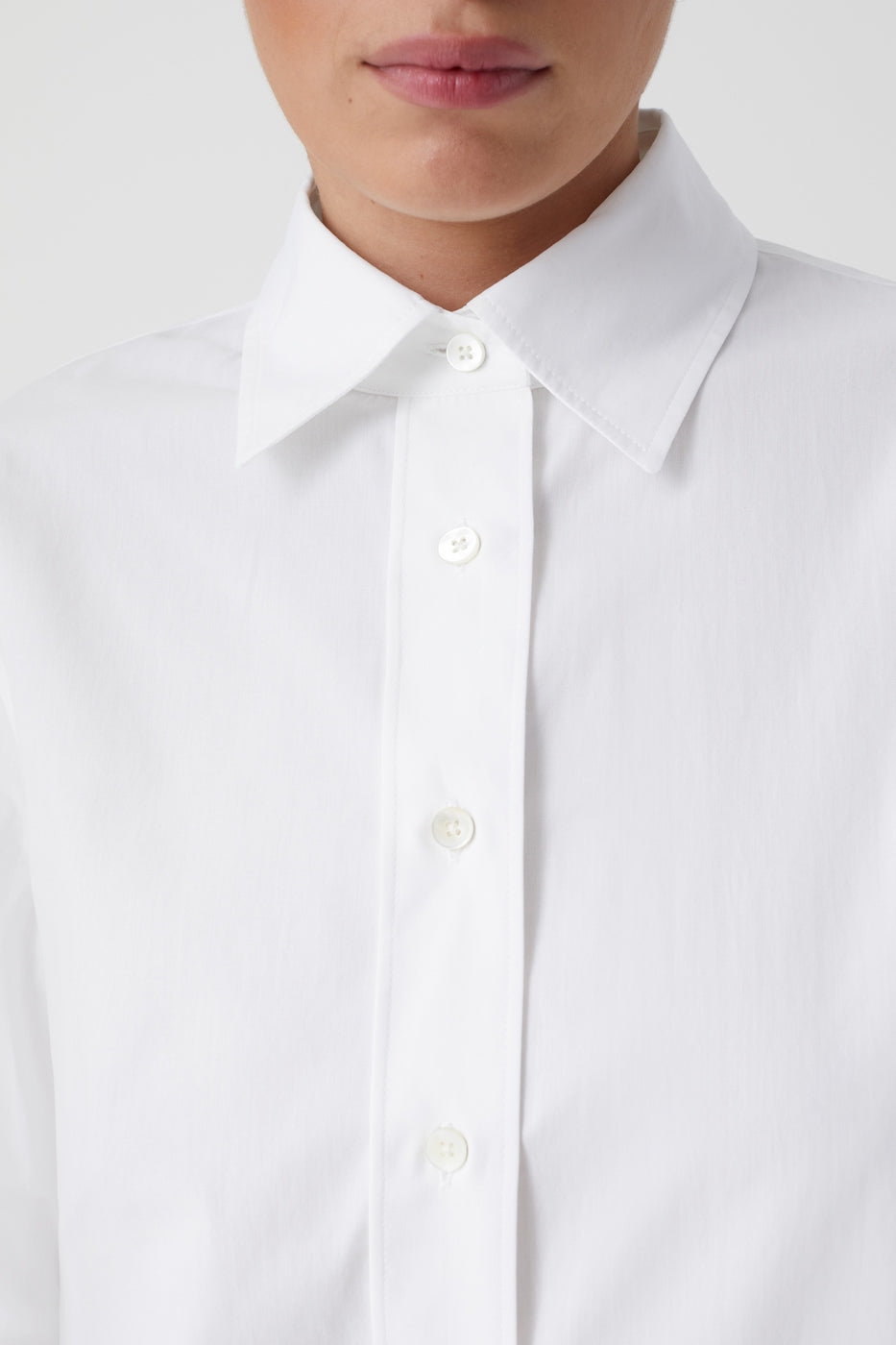 Chemise À Coupe Droite - White - Femme