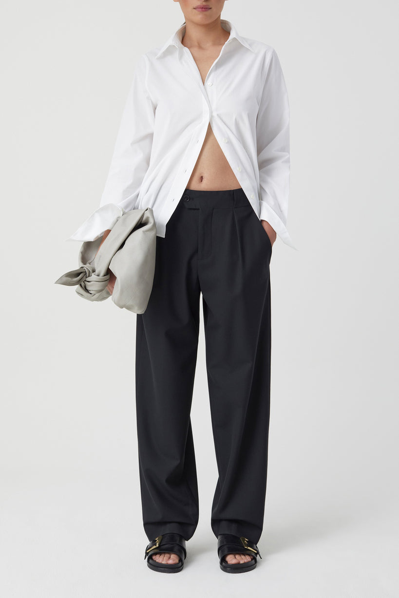 Chemise À Coupe Droite - White - Femme